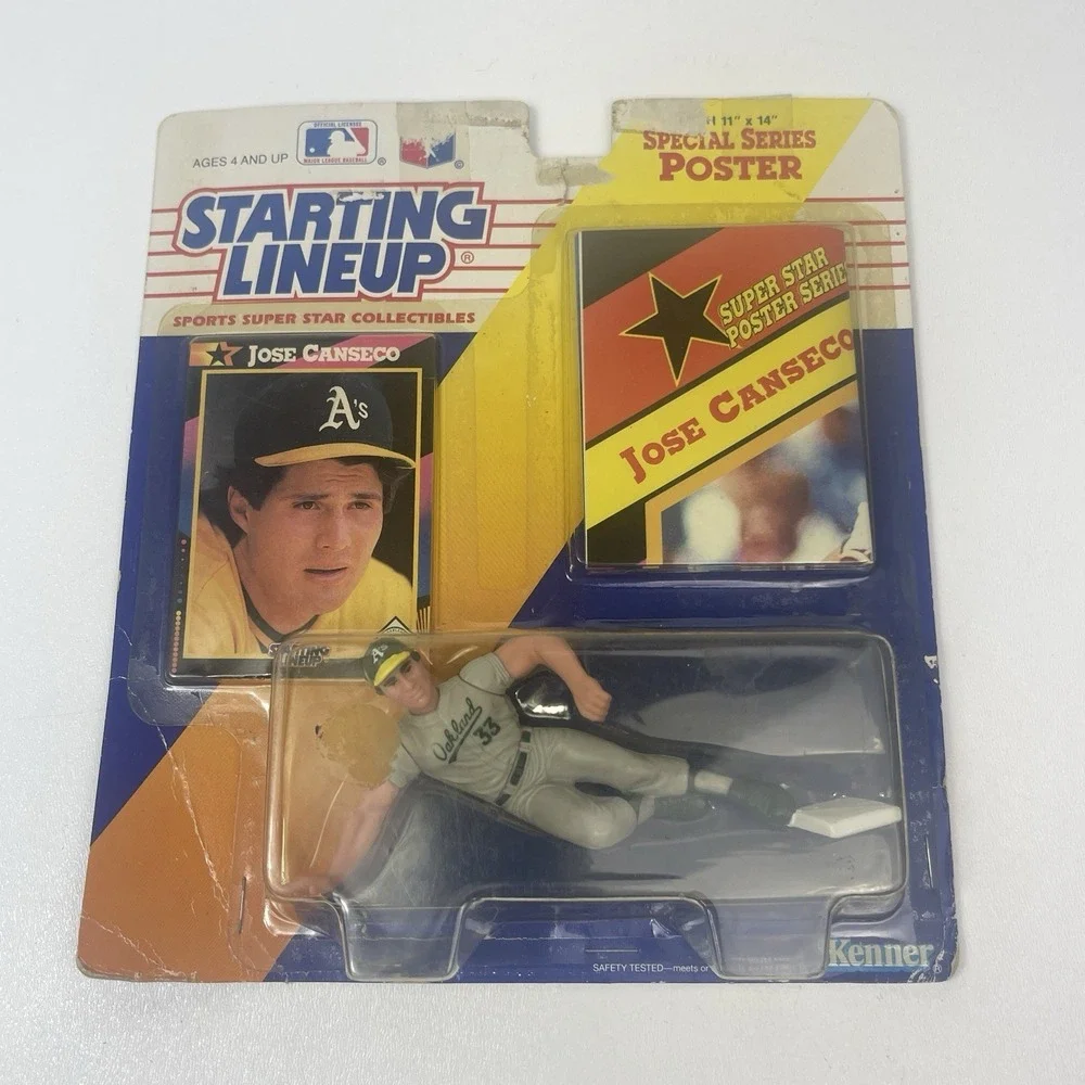 1991 Starting Lineup Jose Canseco Figurine Special Series Poster and Card